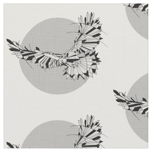 Goemetric Hawk Stof (Close Up)