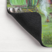 Goepenwagens en paarden muismat (Hoek)