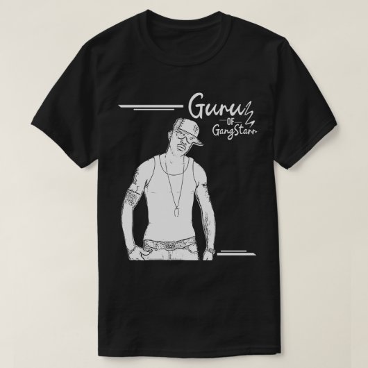 Goeroe van Gang Starr T-shirt (Design voorkant)