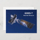 GOES-T Weathersatelliet Briefkaart (Voorkant / Achterkant)