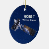 GOES-T Weathersatelliet Keramisch Ornament (Rechts)