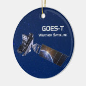 GOES-T Weathersatelliet Keramisch Ornament (Links)