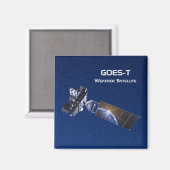 GOES-T Weathersatelliet Magneet (Voorkant / Achterkant)