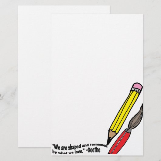 goethe briefpapier (Voorkant / Achterkant)