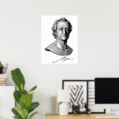 Goethe Bust met handtekening Poster (Thuiskantoor)
