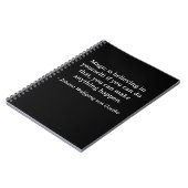 Goethe Geloof in Yourself Quote Notitieboek (Linkerzijde)