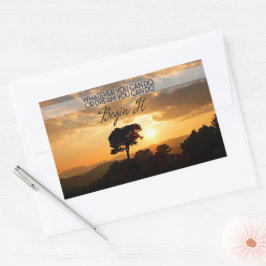 Goethe Inspirerend Quote "Begin het" Rechthoekige Sticker