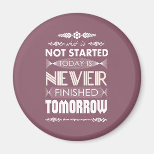 Goethe is vandaag niet begonnen en is morgen nooit magneet