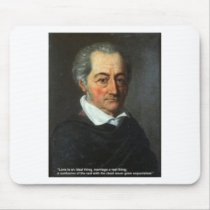 Goethe Liefdescitatief Geschenkkaarten Liefde/idea Muismat
