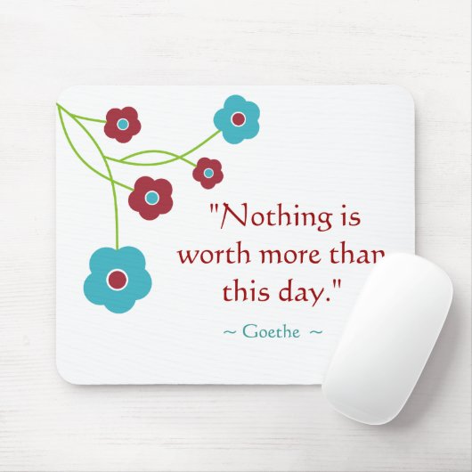 Goethe Quote Inspirerend Mousepad Muismat (Met muis)