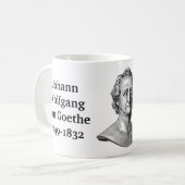 Goethe quote op lezers koffiemok (Voorkant links)