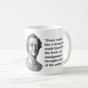 Goethe quote op lezers koffiemok
