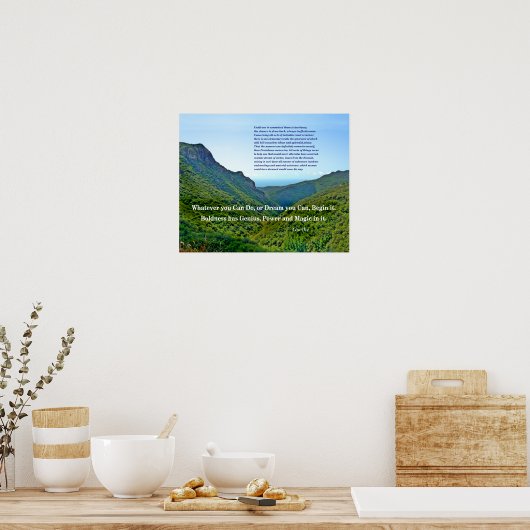 Goethe Quote Poster (Keuken)