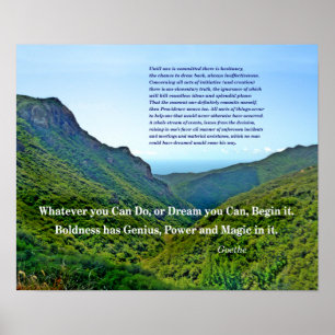 Goethe Quote Poster