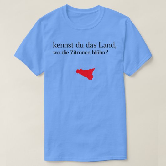 Goethe Sicily Zitrone T-shirt (Design voorkant)