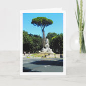 Goethe standbeeld in Villa Borghese in Rome, Itali Kaart (Voorkant)