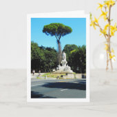Goethe standbeeld in Villa Borghese in Rome, Itali Kaart (Gele Bloem)