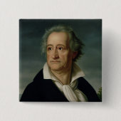 Goethe Vierkante Button 5,1 Cm (Voorkant)