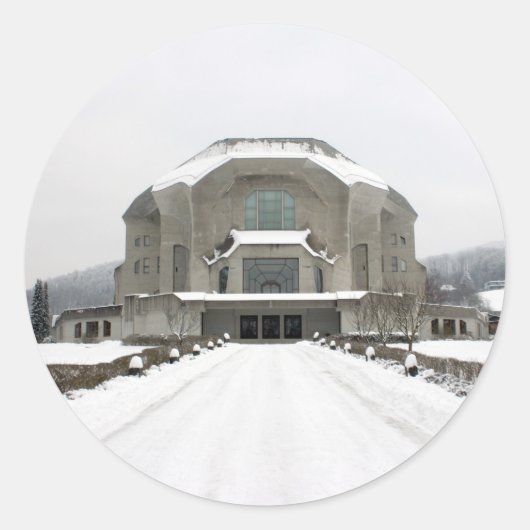 Goetheanum, Dornach, Bazel, Zwitserland Ronde Sticker (Voorkant)