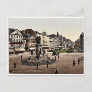 Goethe's Place en Goethe-Gutenburg Monument, Fran Briefkaart