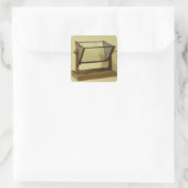 Goethe's Water Prisme Vierkante Sticker (Tas)
