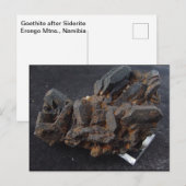 Goethite na Siderite Post Card Briefkaart (Voorkant / Achterkant)