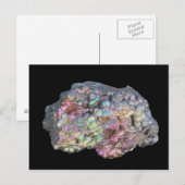 Goethite toont irdescentie briefkaart (Voorkant / Achterkant)