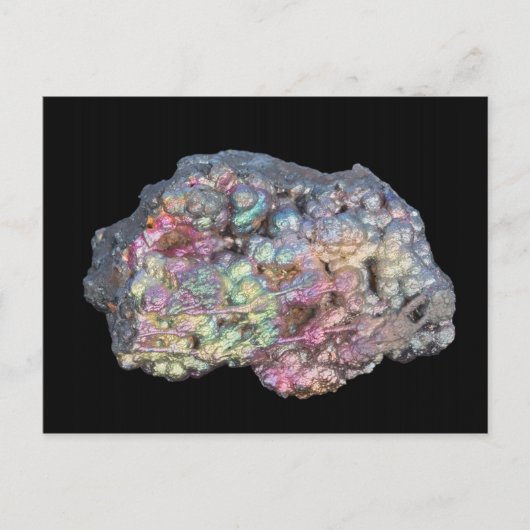 Goethite toont irdescentie briefkaart (Voorkant)