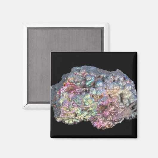 Goethite toont irdescentie magneet (Voorkant / Achterkant)