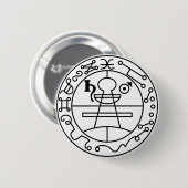 Goetia Seal of Solomon Ronde Button 5,7 Cm (Voorkant /achterkant)