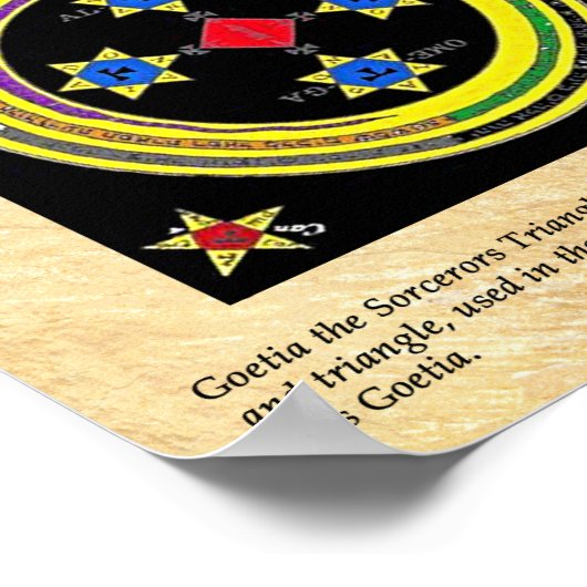 GOETIË DE SORCERORTRIANGLE POSTER (Hoek)