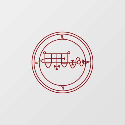 Goetisch signaal van Bune (Bim) Raamsticker (Vel)