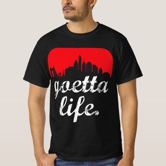 Goetta Life Cincinnati Skyline Funny Cincinnati Fo T-shirt (Voorkant)