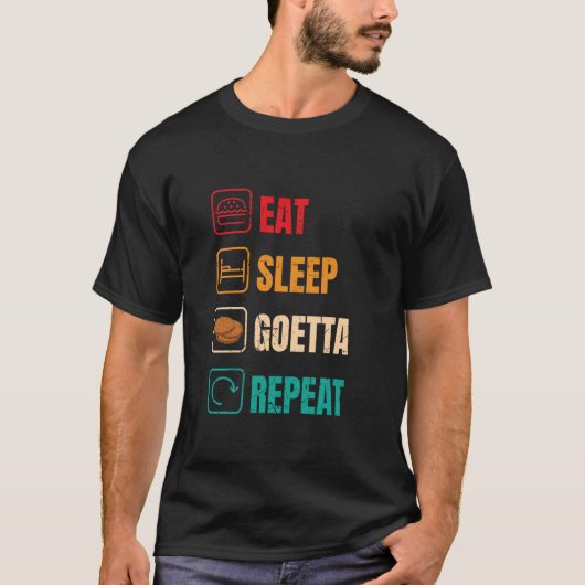 Goetta Life Goeta Sausage Cincinnati Ontbijt T-shirt (Voorkant)