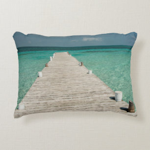Goff Caye, een populair Barrier Reef-eiland Decoratief Kussen