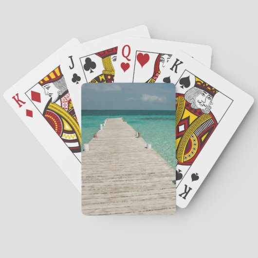 Goff Caye, een populair Barrier Reef-eiland Pokerkaarten (Achterkant)