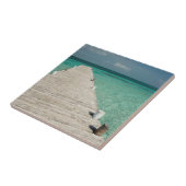 Goff Caye, een populair Barrier Reef-eiland Tegeltje (Zijkant)
