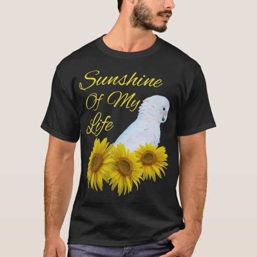 Goffins Cockato Parrot Sunshine Sunflower T-shirt (Voorkant)
