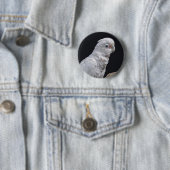 Goffin's Cockatoenbadge Ronde Button 5,7 Cm (In situ)