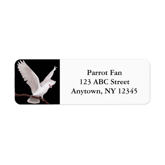 Goffin's Kaketoe Label (Voorkant)