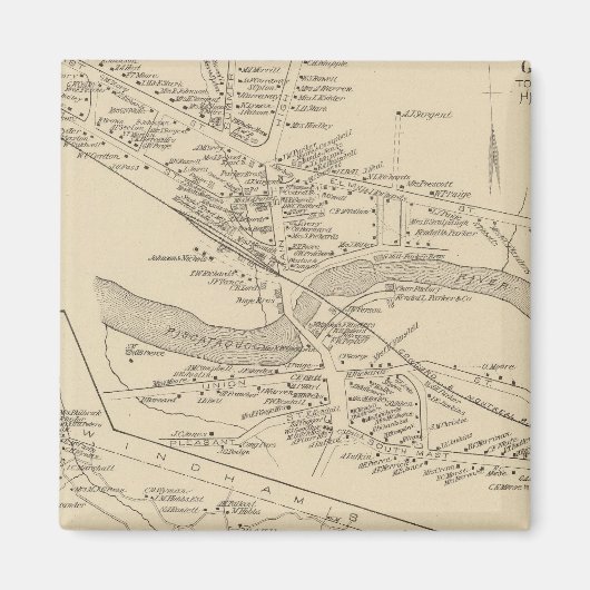 Goffstown PO, Pelham Magneet (Voorkant)