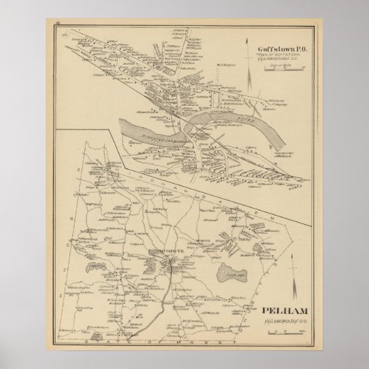 Goffstown PO, Pelham Poster (Voorkant)