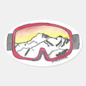 Goggle Reflectie Sticker (Voorkant)