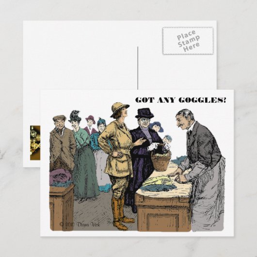 Goggles Briefkaart (Voorkant / Achterkant)