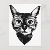 Goggles Cat Briefkaart (Voorkant)