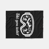 Goggles Fun You Ski Later Winter Ski Fleece Deken (Voorkant (Horizontaal))