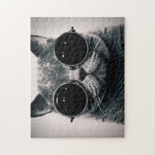 Goggles Kat Puzzle Legpuzzel