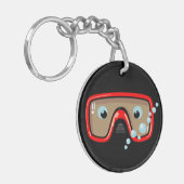 Goggles Personalized Sleutelhanger (Voorkant Links)