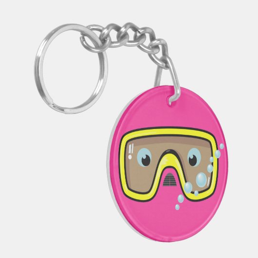 Goggles Personalized Sleutelhanger (Voorkant Links)