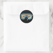 Goggles Ronde Sticker (Tas)